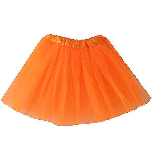 Orange Tutu Skirt 40cm (Age 8 to Adult M) Dress Up Not specified 