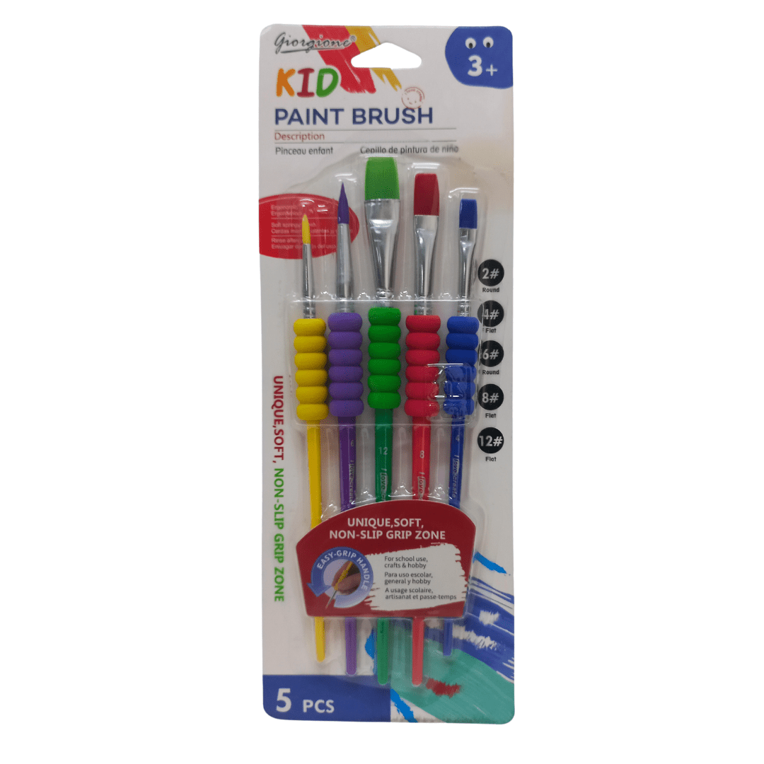 Paint Brush Kid 17CM 5PC Stationery Not specified 