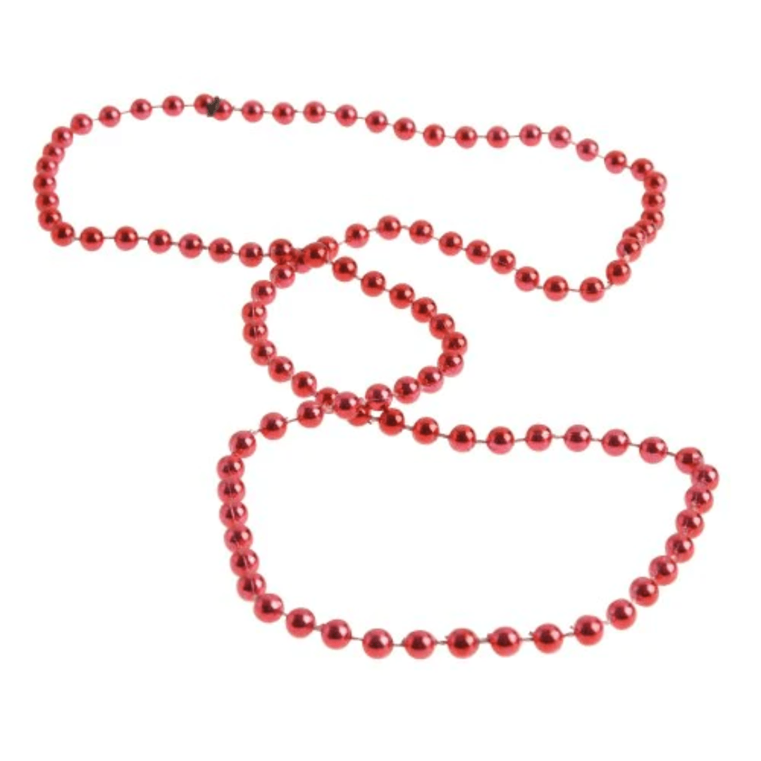 Party Bead Necklace - Red Dress Up Not specified 