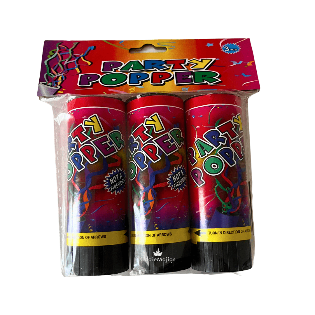 Party Popper 3Pk Parties Not specified 