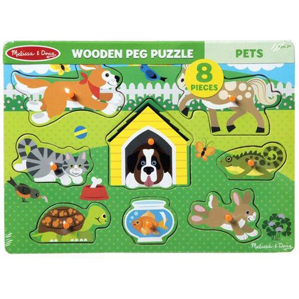Pets Peg Puzzle Toys Melissa & Doug 