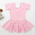 Pink Leotard with Chiffon Skirt - T-Shirt Sleeve Ballet Not specified 