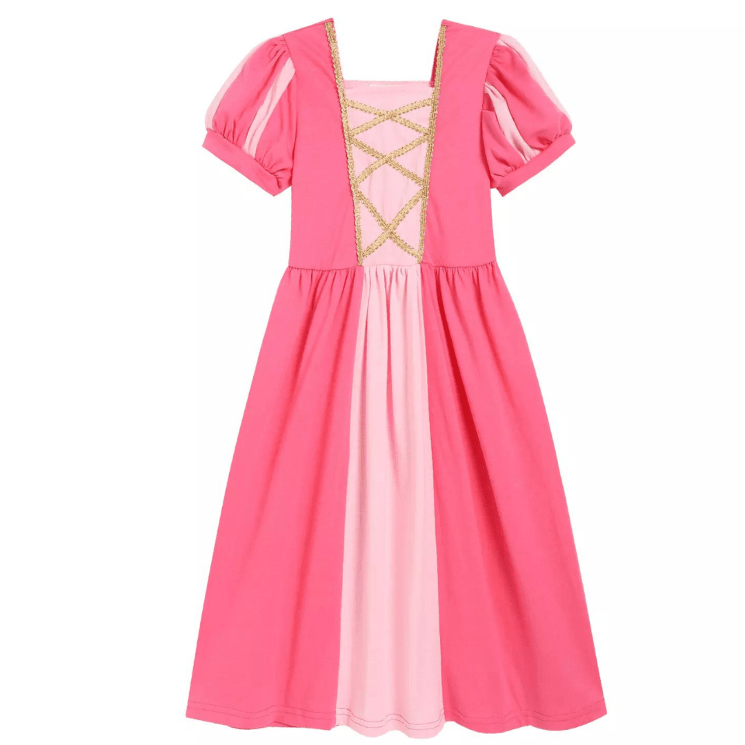 Pink Princess Long Dress Dress Up Not specified 