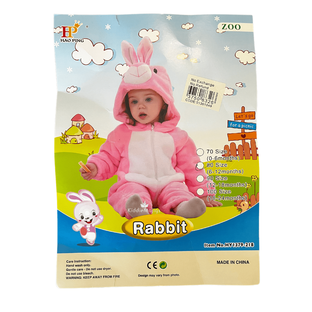 Pink Rabbit Toddler Costume 6-12 Months Dress Up Not specified 