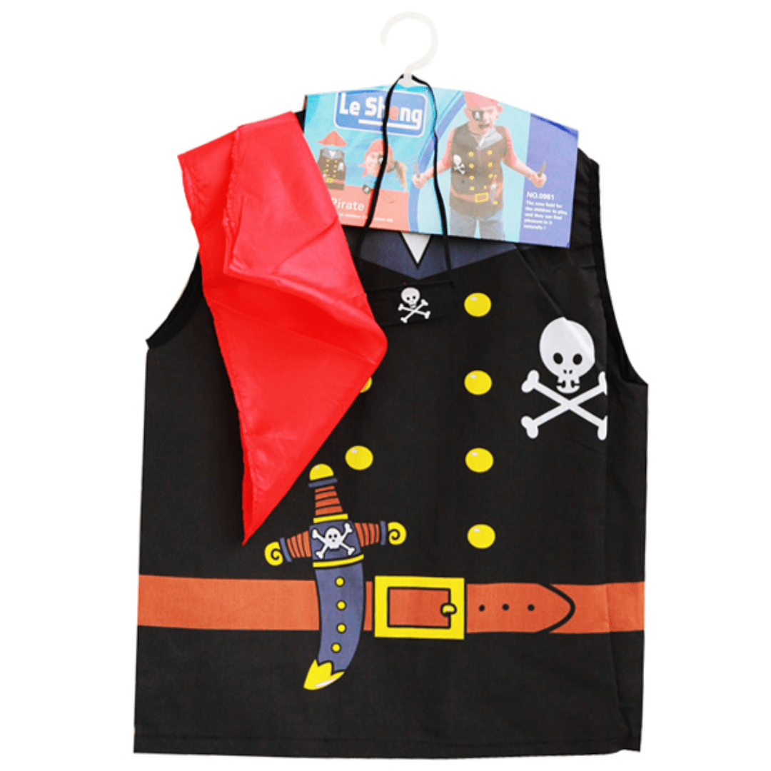 Pirate Costume Vest & Bandana Dress Up Not specified 