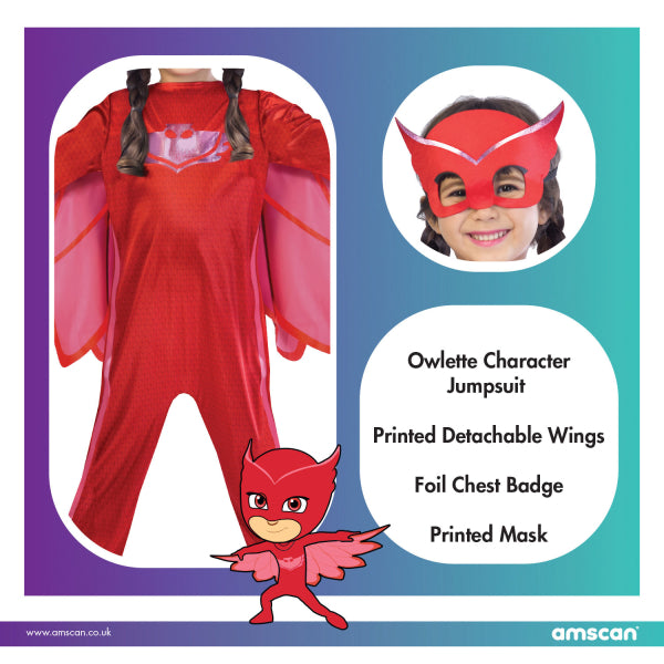 PJ Masks Owlette Child Costume Dress Up P J Masks 