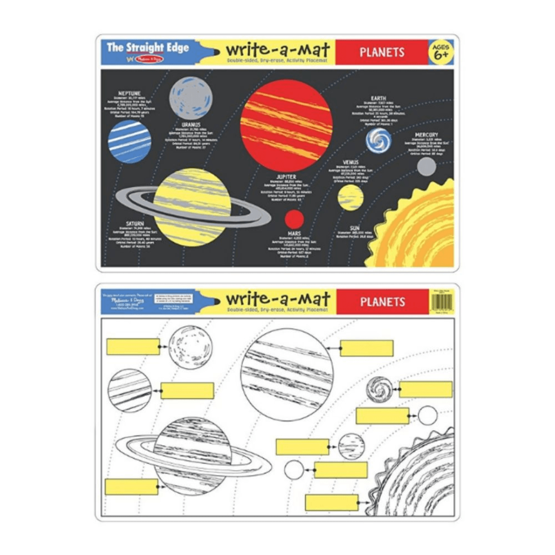 Planets Write-A-Mat Toys Melissa & Doug 