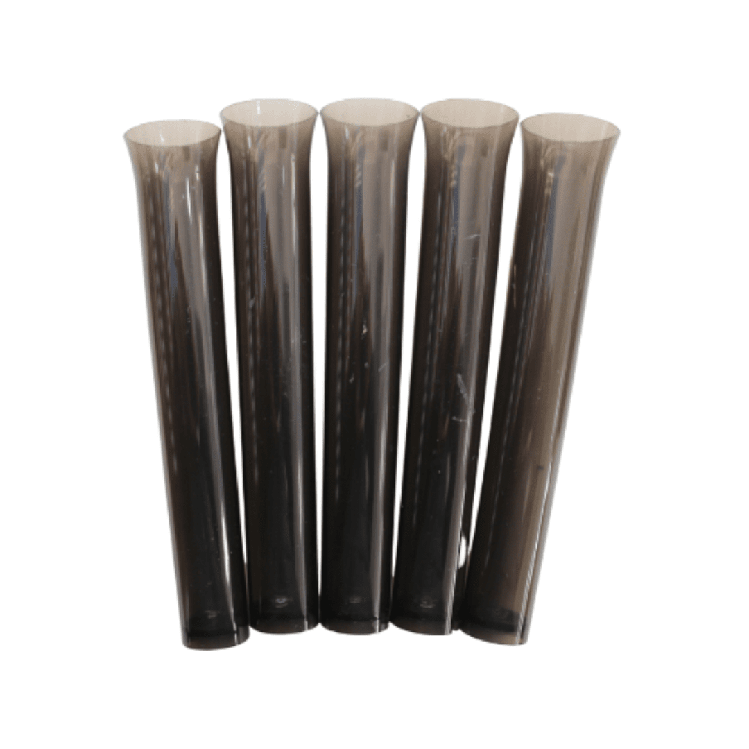 Plastic Test Tubes 5pc - Black Halloween Not specified 