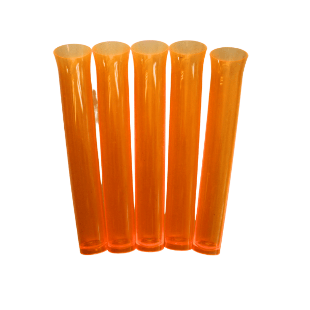Plastic Test Tubes 5pc - Orange Halloween Not specified 