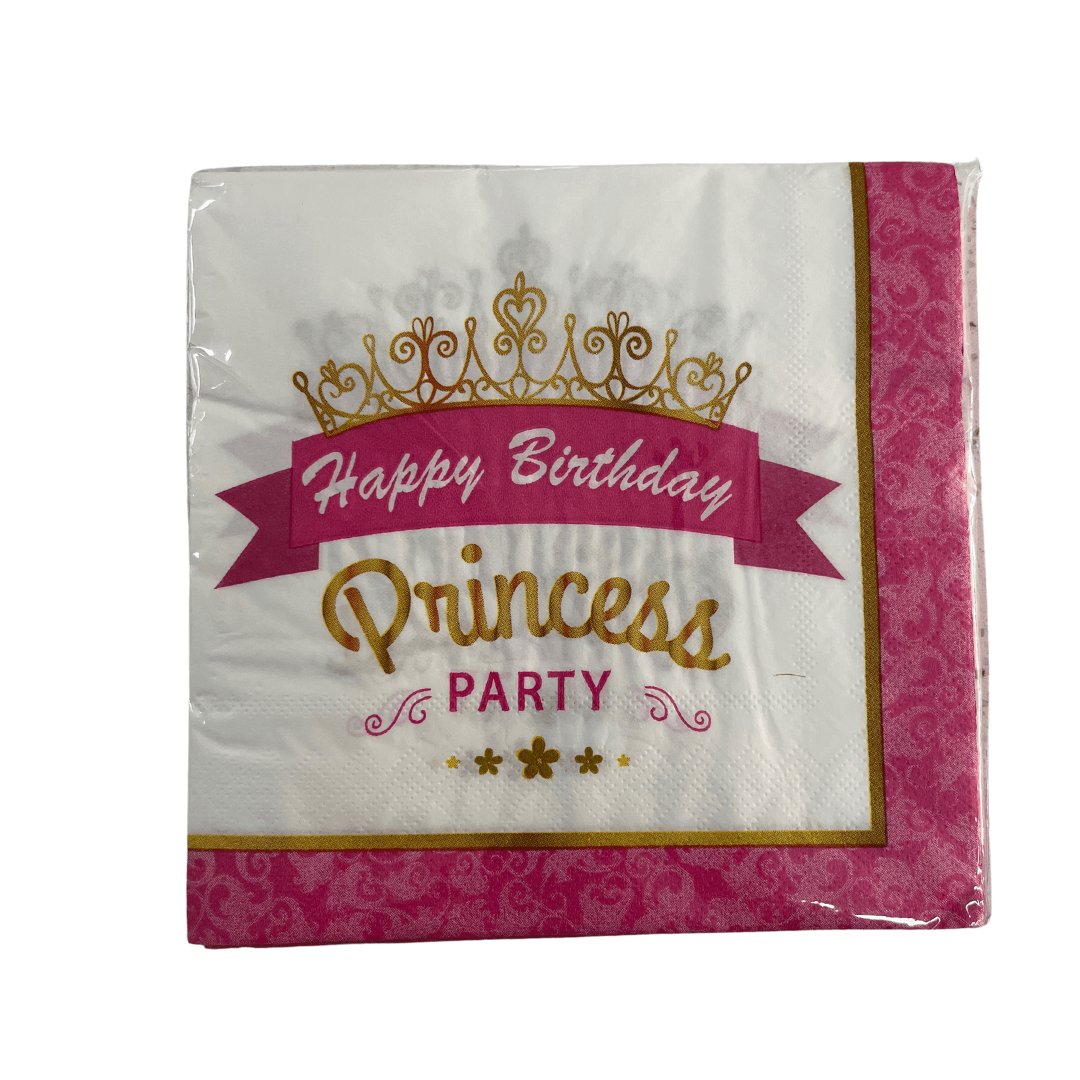 Princess Party Serviettes 20pc Parties Not specified 