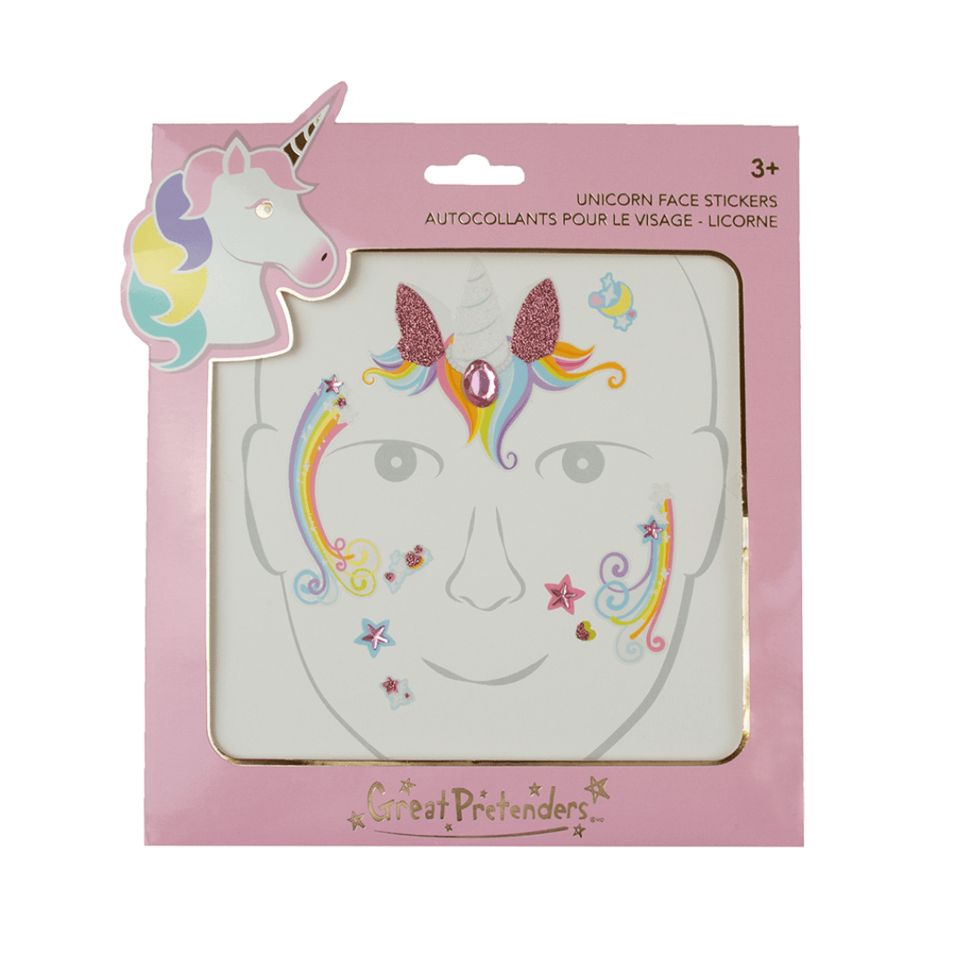 Princess Unicorn Fairy Face Stickers Dress Up Great Pretenders 
