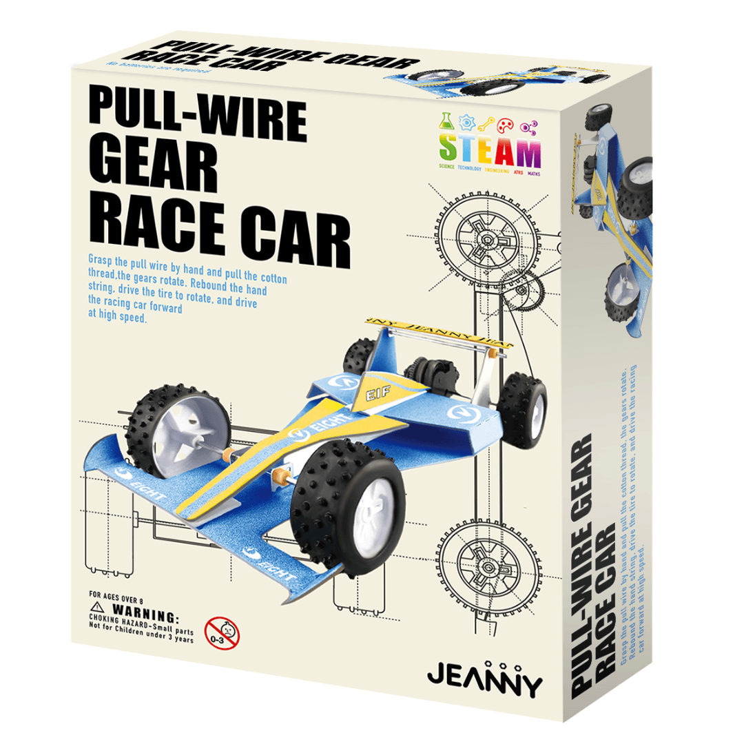 Pull-Wire Gear Car Toys Jeanny 