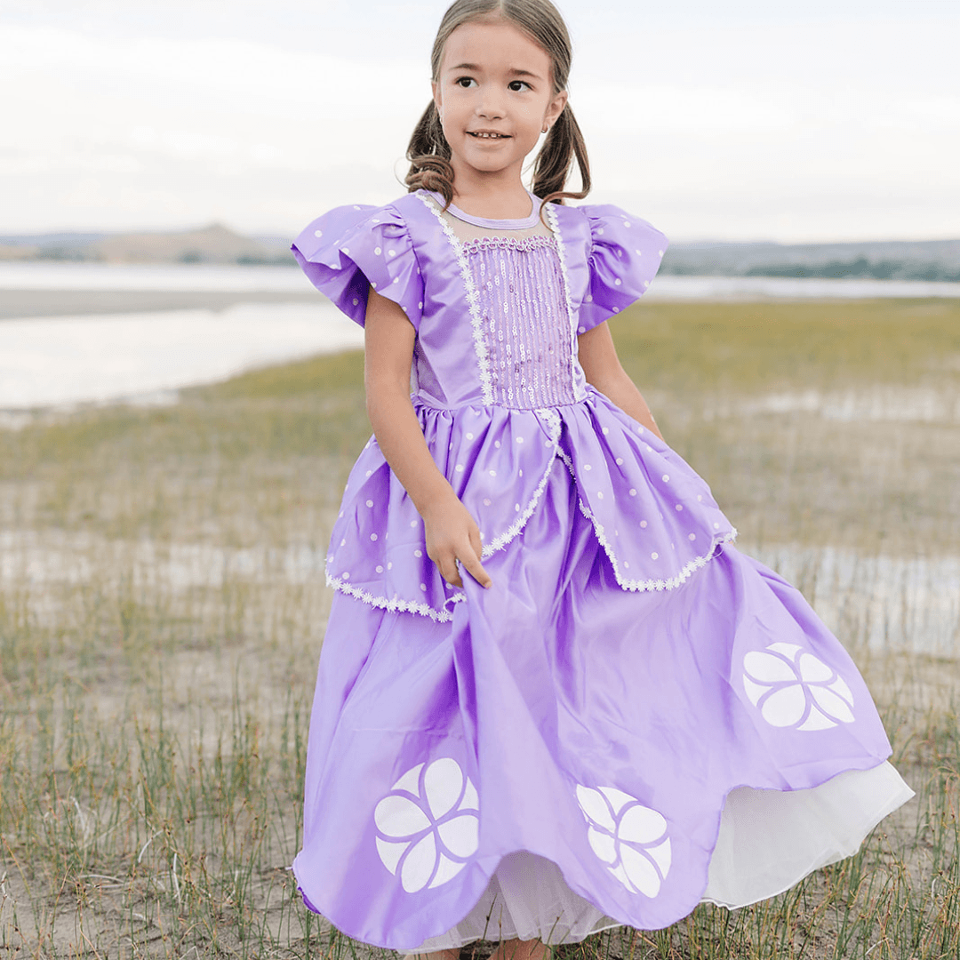 Purple Flower Princess Dress Dress Up Not specified 