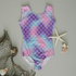 Purple Mermaid Gymnastics Leotard Dress Up Not specified 