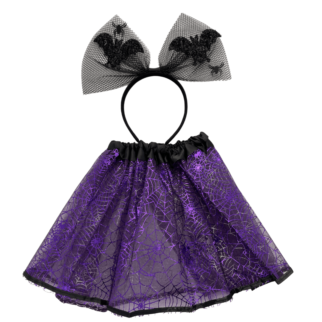 Purple Spider Aliceband and Tutu Set Halloween Not specified 