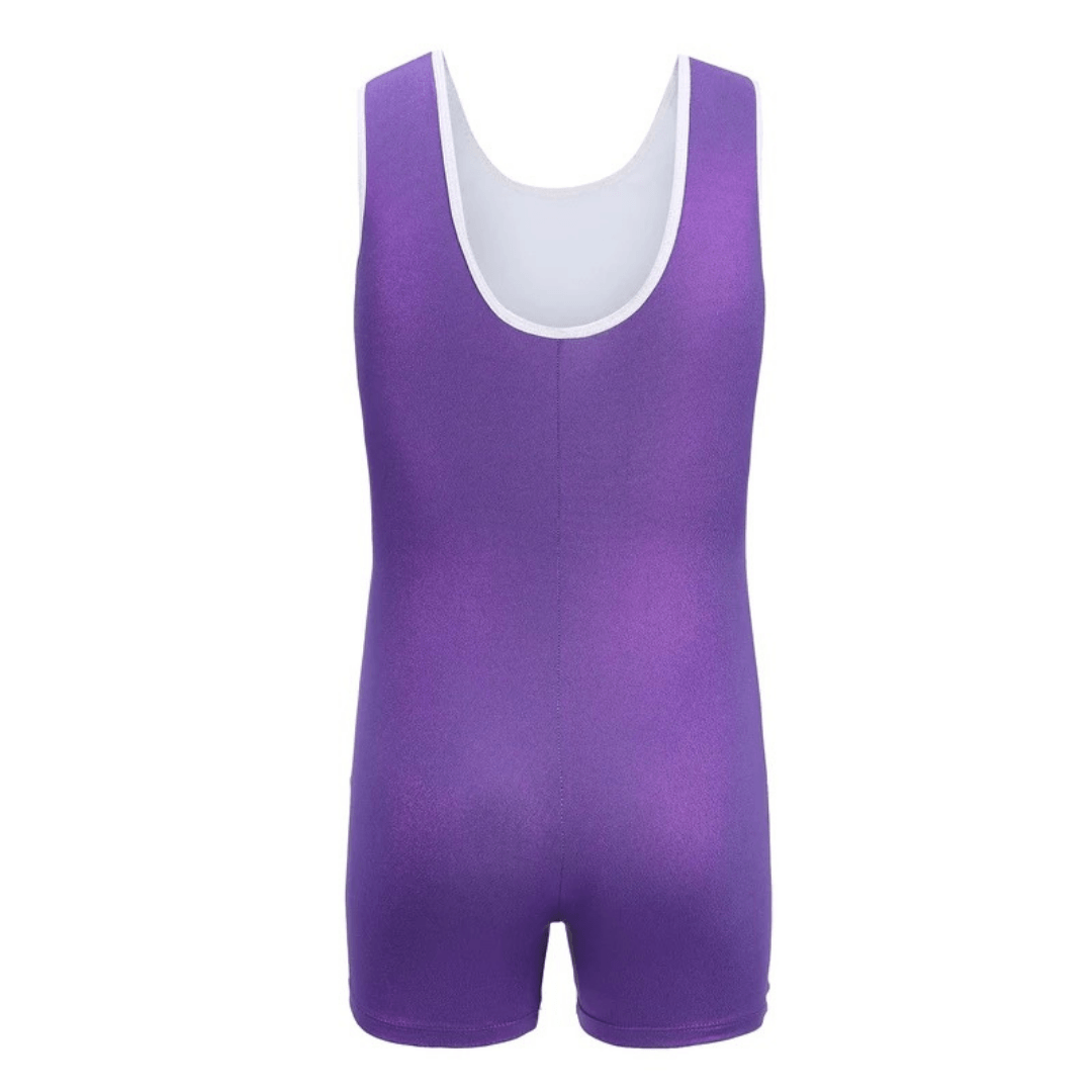 Purple Unitard with Gold Detail Ballet Not specified 