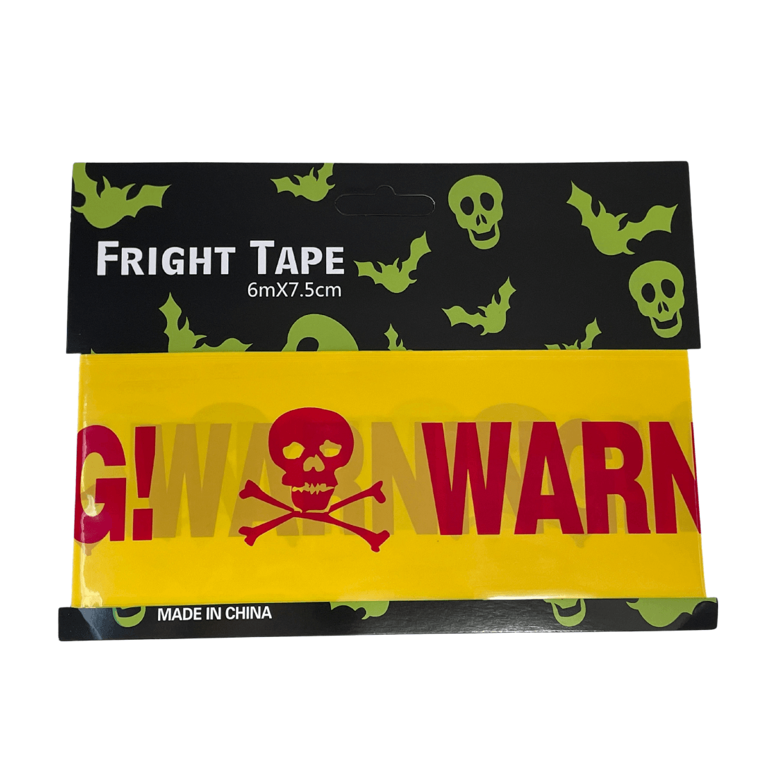 Red Danger Warning Fright Tape Dress Up Not specified 