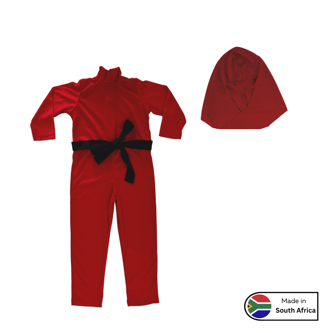 Red Ninja Jumpsuit Dress Up Not specified 