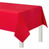 Red Plastic Table Cover Parties Not specified 