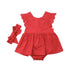 Red Romper Christmas Dress Clothing Not specified 
