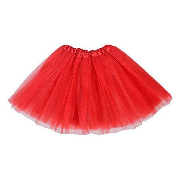 Red Tutu Skirt 40cm (Age 8 to Adult M) Dress Up Not specified 