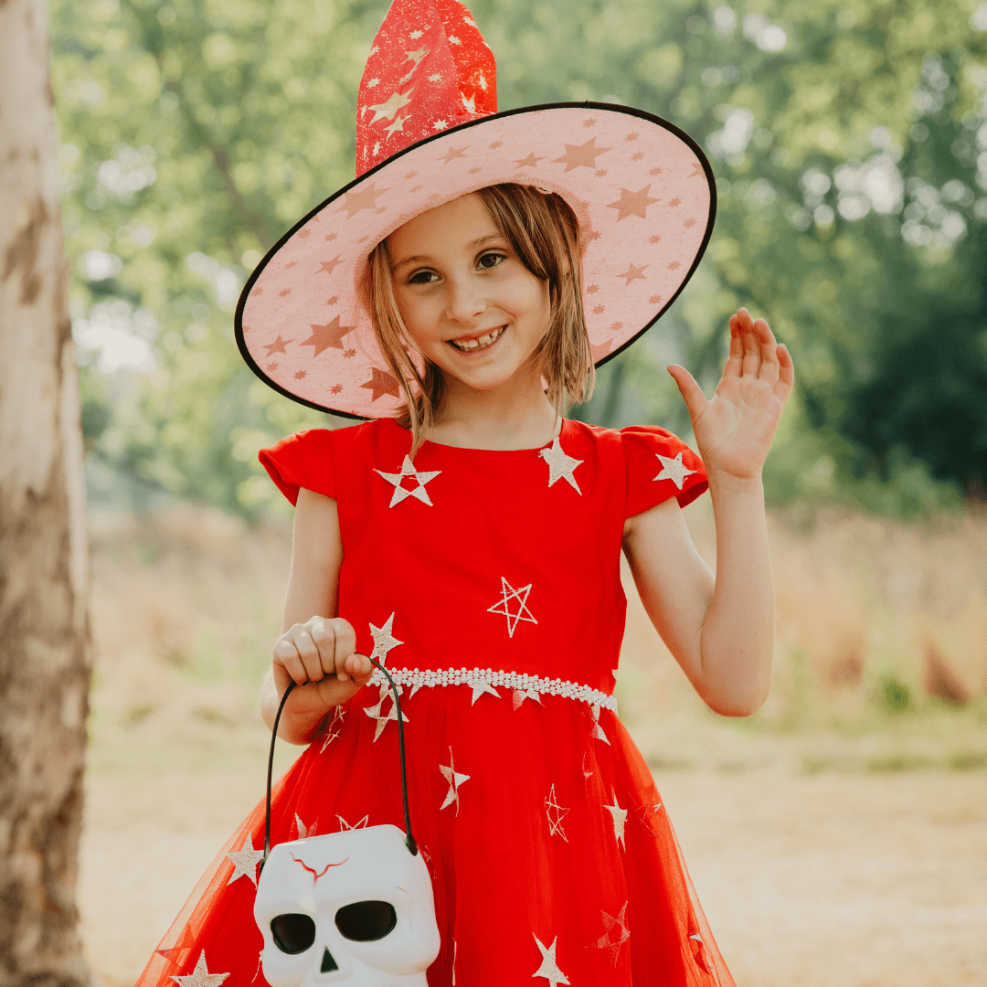 Red Witch Dress and Hat Halloween Not specified 