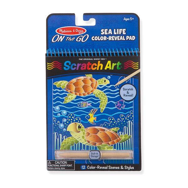 Sealife Colour Reveal Scratch Art Pad Toys Melissa & Doug 