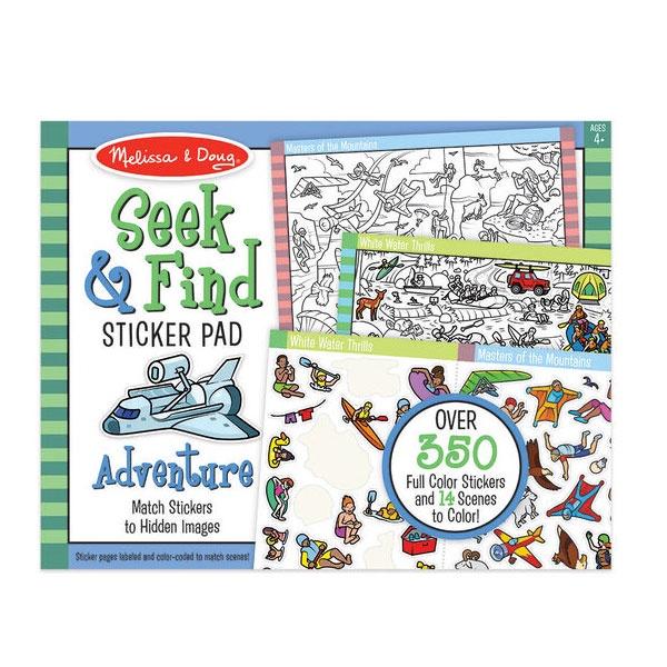 Seek & Find Sticker Pad - Adventure Toys Melissa & Doug 