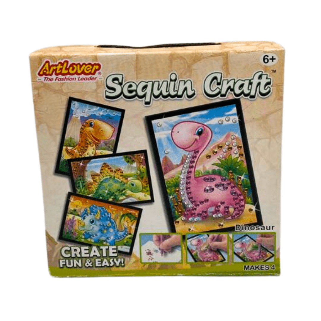 Sequin Craft Dinosaur Toys Not specified 