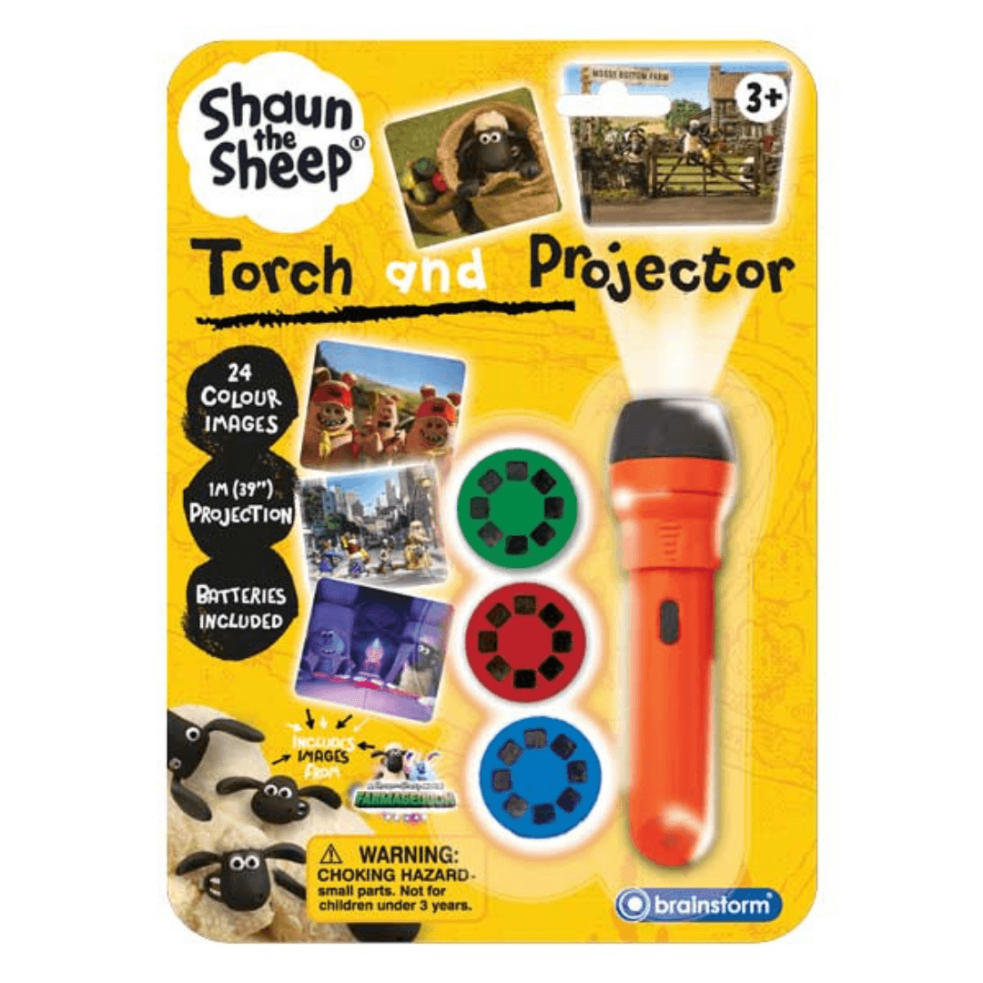 Shaun the Sheep Torch and Projector Toys Brainstorm 