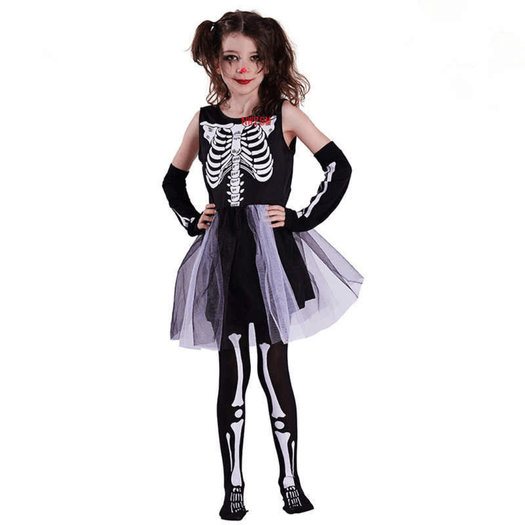 Skeleton Tutu Halloween Outfit Dress Up Not specified 