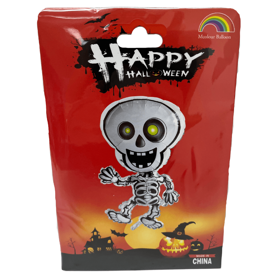 Smiling Skeleton Foil Balloon Halloween Not specified 