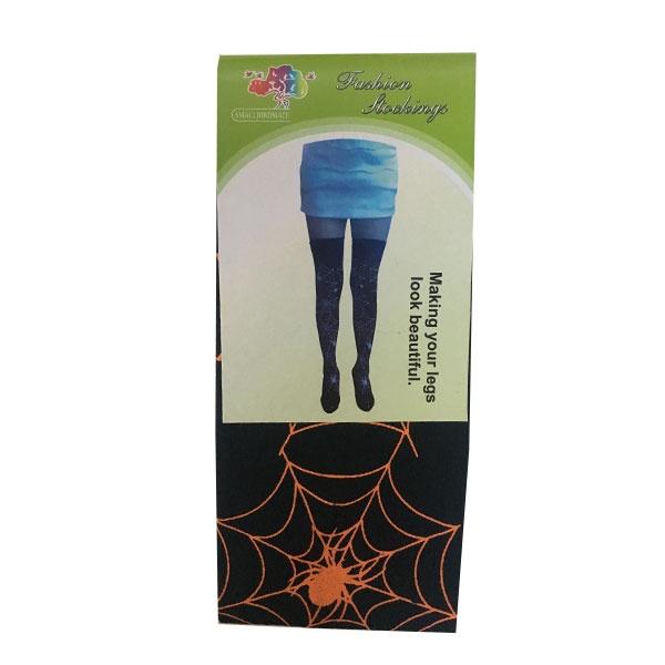 Spiderweb Thigh High Stockings Orange Dress Up Not specified 