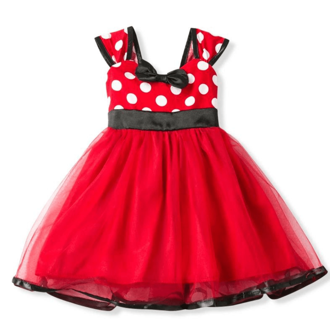 Summer Red Polka Dot Dress Dress Up Not specified 