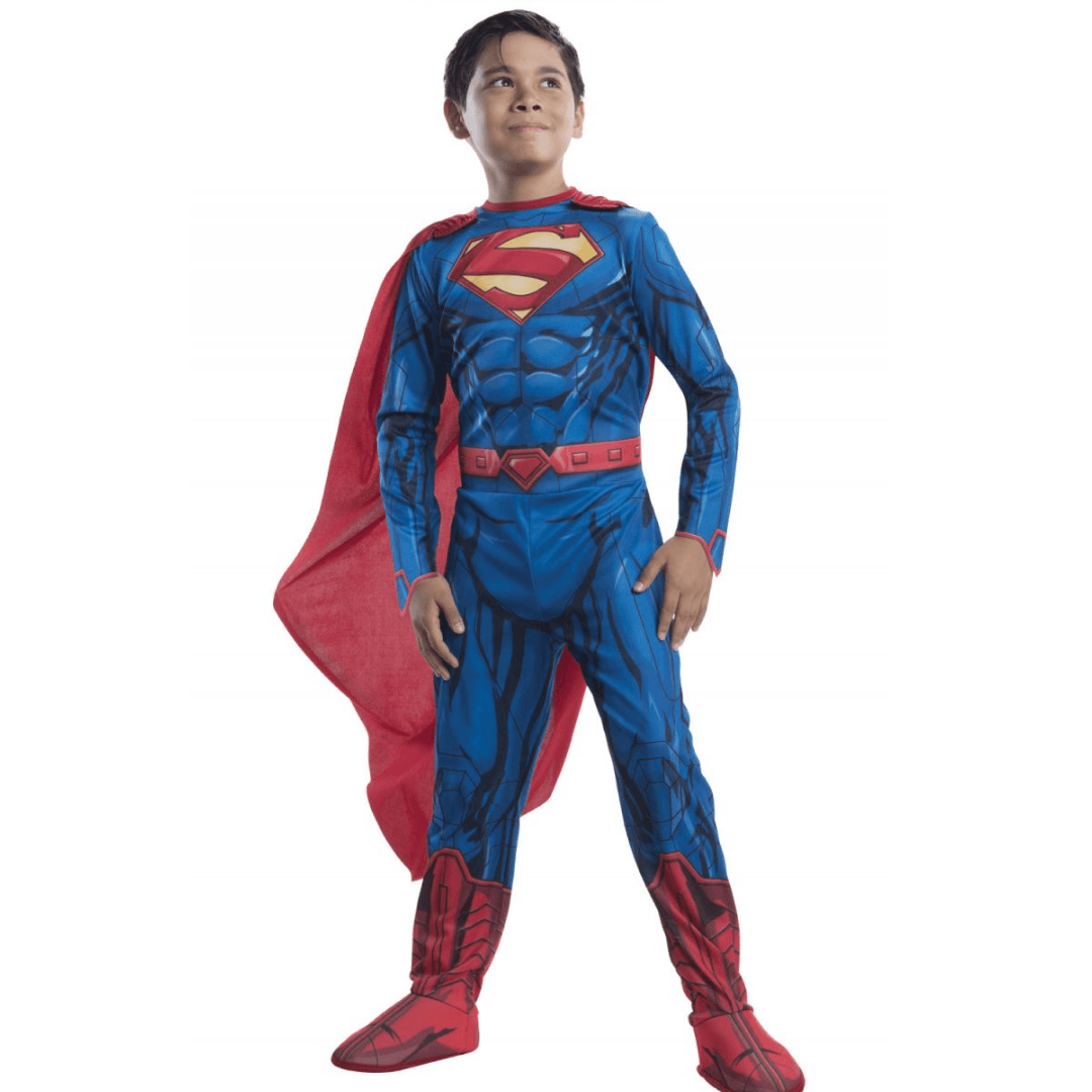 Superman Outfit with Cape Dress Up DC Comics 