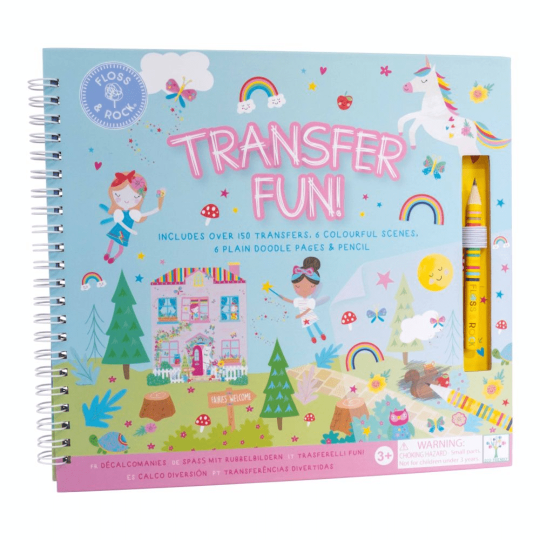 Transfer Fun Rainbow Fairy Toys Floss & Rock 