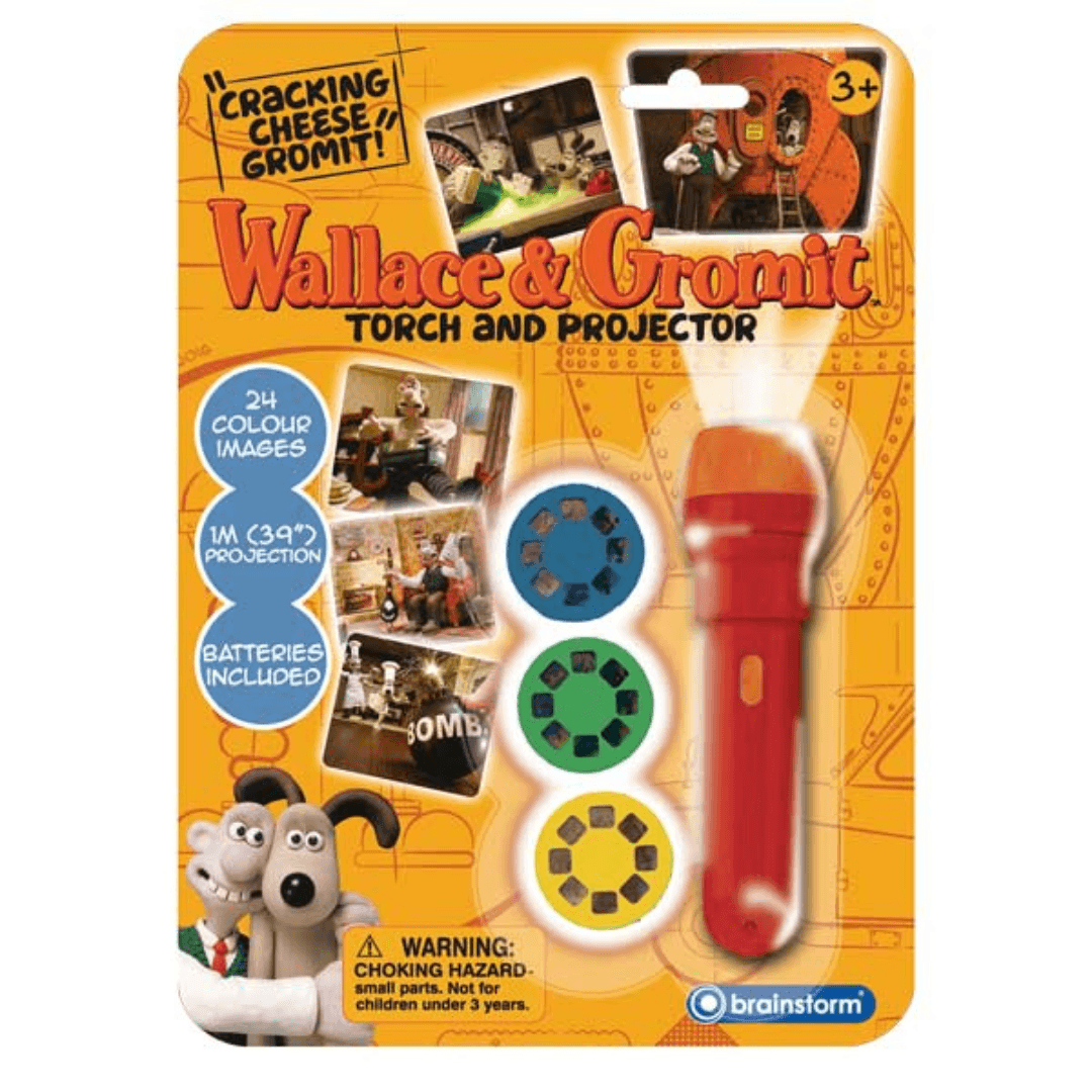 Wallace & Gromit Torch and Projector Toys Brainstorm 