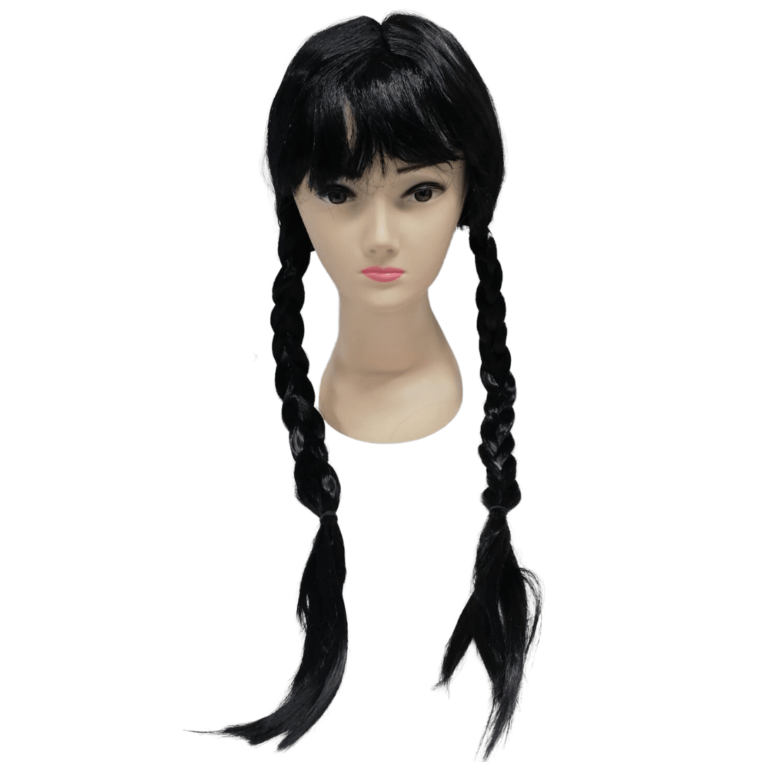 Wednesday Plaited Pigtail Wig Dress Up Not specified 