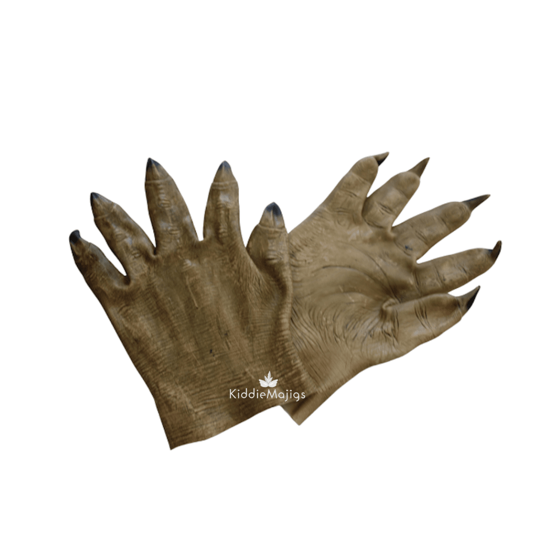 Werewolf Gloves Short Halloween Not specified 