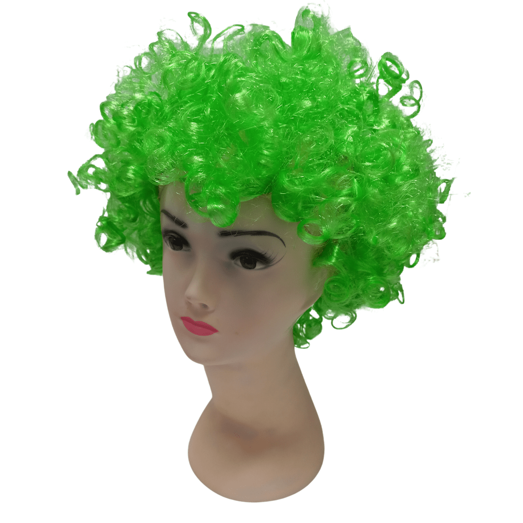 Wig Afro Child - Lime Green Dress Up Not specified 