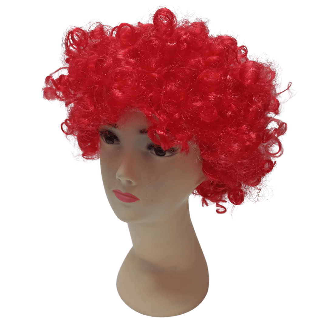 Wig Afro Child - Red Dress Up Not specified 