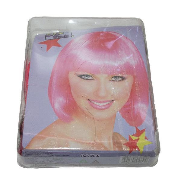 Wig Bob Pink Dress Up Not specified 