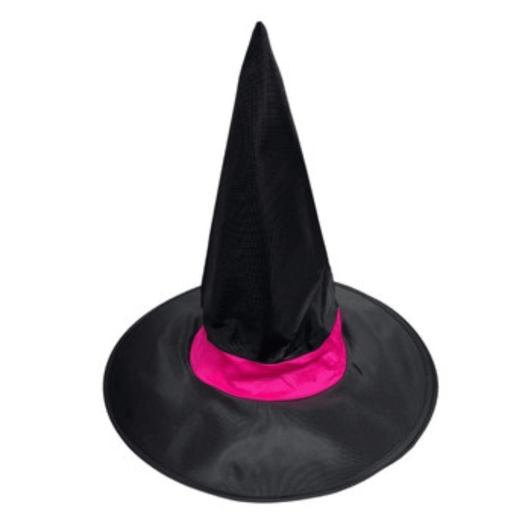 Witch Hat with Neon Band Dress Up Not specified Neon Pink 