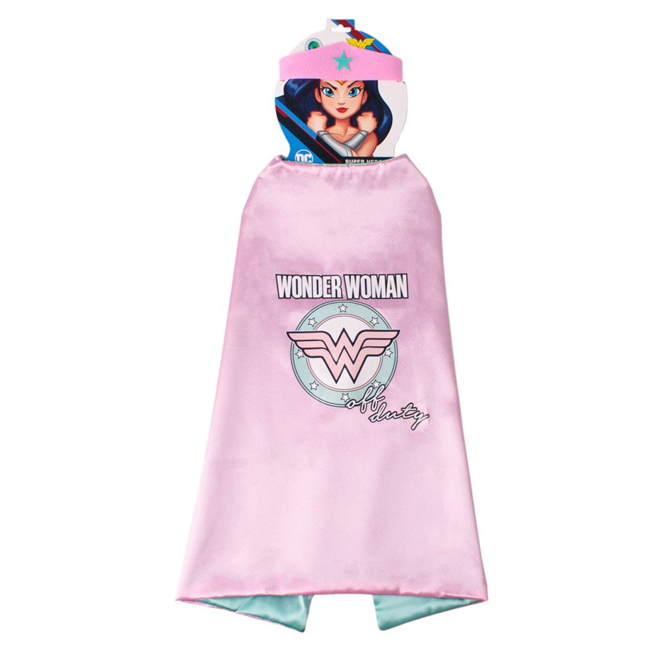 Wonder Woman Cape and Headband Set (Pink) Dress Up DC Comics 