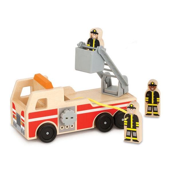 Wooden Fire Truck Toys Melissa & Doug 