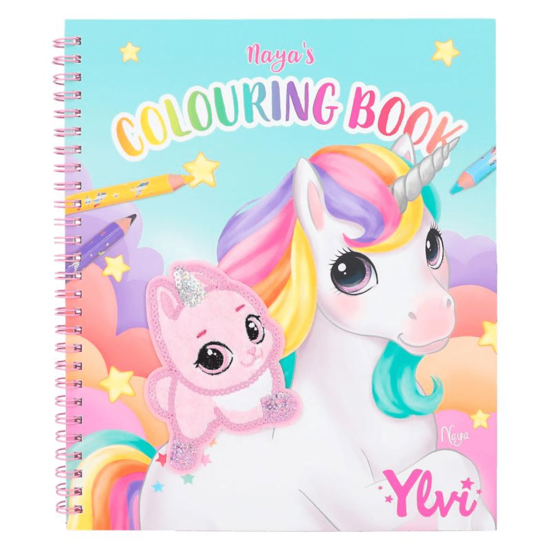 Ylvi Colouring Book Unicorn Motifs & Stickers Toys Top Model 